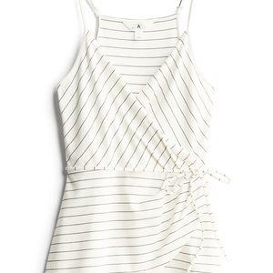 MARKET & SPRUCE Vinnea Faux Wrap Ponte Knit Top